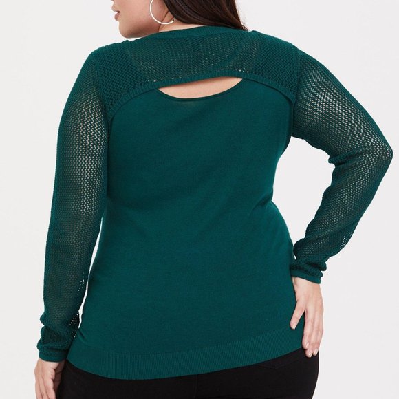 Torrid Green Sweater - Picture 3 of 8